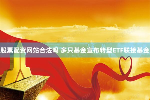 股票配资网站合法吗 多只基金宣布转型ETF联接基金