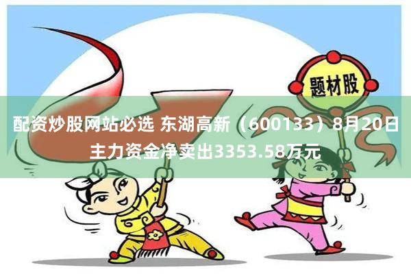 配资炒股网站必选 东湖高新（600133）8月20日主力资金净卖出3353.58万元