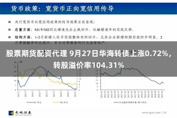 股票期货配资代理 9月27日华海转债上涨0.72%，转股溢价率104.31%