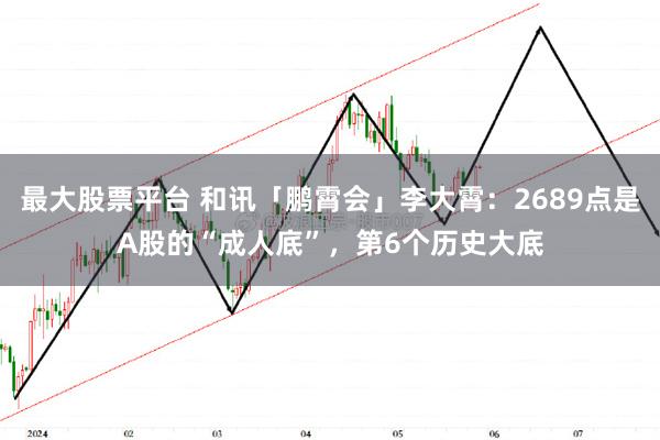 最大股票平台 和讯「鹏霄会」李大霄：2689点是A股的“成人底”，第6个历史大底