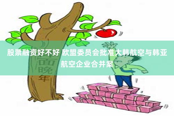 股票融资好不好 欧盟委员会批准大韩航空与韩亚航空企业合并案